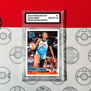 Graded 10 Angel Reese RATED RETRO ROOKIE RC Card 2024 Panini Instant Sky Basketball