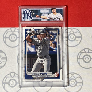 Graded 10 Anthony Volpe Rookie Card 2023 MLB TOPPS BOWMAN 76 New York Yankees RC Baseball