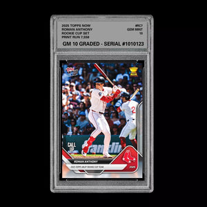Graded 10 Roman Anthony RC Rookie Cup 2025 Topps RED SOX Baseball