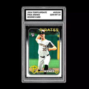 Graded 10 Paul Skenes Rookie Card 2024 MLB TOPPS UPDATE US100 Pirates RC Baseball