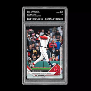 Graded 10 Roman Anthony Call-Up Red Sox Debut 2025 Topps NOW Card 279  Baseball
