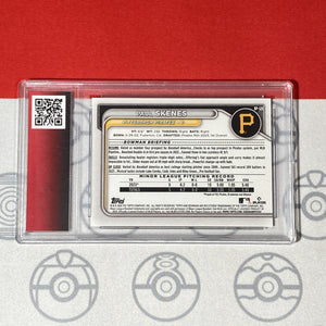 Graded 10 Paul Skenes Rookie Card 2024 MLB TOPPS BOWMAN BP-125 Pirates RC Baseball