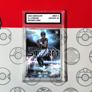 Graded 10 CJ Stroud Rookie Card RC By Storm 2023 Panini Absolute Football #BST-2 Football
