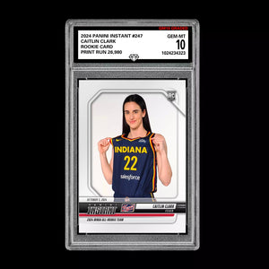 Graded 10 CAITLIN CLARK All Rookie Team 2024 Panini Instant #247 WNBA RC Card Basketball