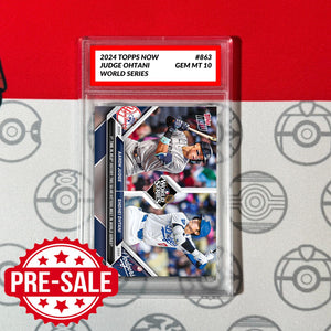 2024 Topps AARON JUDGE & SHOHEI OHTANI 50-HR Hitters WS #863 Graded 10 Baseball