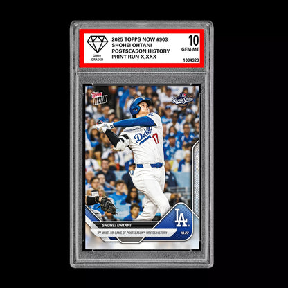 Graded 10 Shohei Ohtani Multi HR History 2025 MLB Topps NOW Card 903 Presale Baseball
