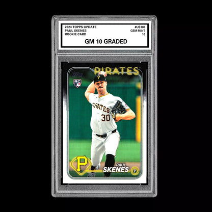 Graded 10 Paul Skenes Rookie Card 2024 MLB TOPPS UPDATE US100 Pirates RC Baseball