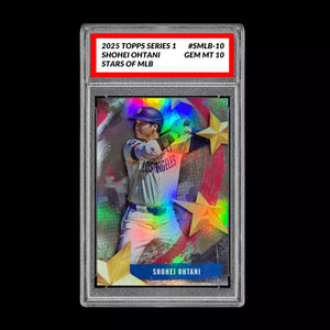 Graded 10 Shohei Ohtani 2025 Topps Series 1 Stars of MLB Insert Dodgers #SMLB-10 Baseball