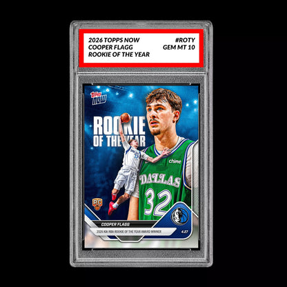 Graded 10 Cooper Flagg RC Rookie Card 2026 NBA Topps Now #ROTY Dallas Presale Basketball