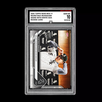 Graded 10 Munetaka Murakami 2025 MLB Topps NOW Card OS-11 RC Rookie White Sox Baseball