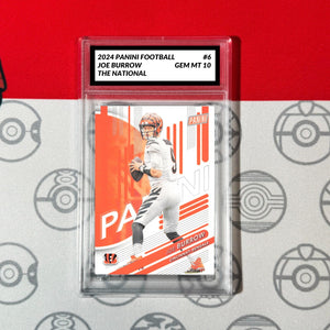 Graded 10 2024 Panini Football #6 Joe Burrow Cincinnati Bengals The National Football