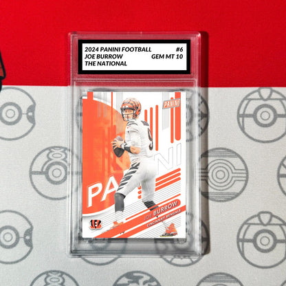Graded 10 2024 Panini Football #6 Joe Burrow Cincinnati Bengals The National Football