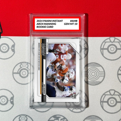 Graded 10 ARCH MANNING #AMB RC Rookie Card 2024 Panini Instant NIL Texas ARCHIE Football