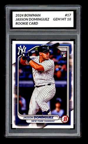 Graded 10 GEM MT 2024 Topps Bowman Jasson Dominguez #17 Rookie RC YANKEES N/A