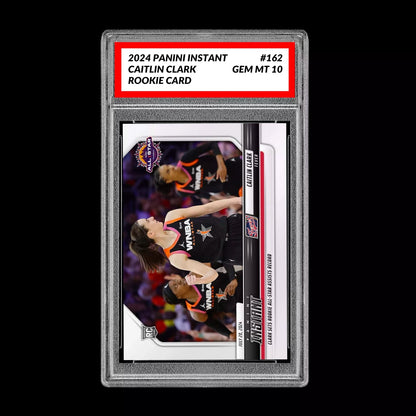 Graded 10 Caitlin Clark #162 RC WNBA ALL STAR BADGE Rookie 2024 Panini Instant Basketball
