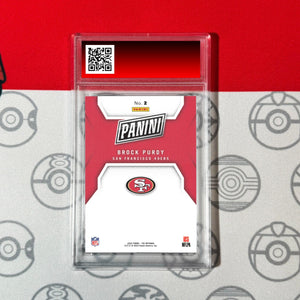 Graded 10 2024 Panini Football #2 Brock Purdy San Francisco 49ers The National Football