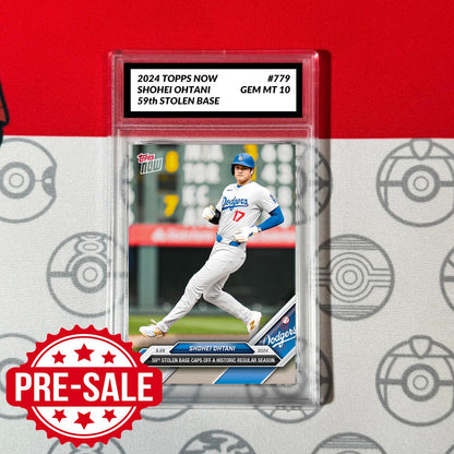 Graded 10 💥Shohei Ohtani SB Record 2024 MLB TOPPS NOW Card #779 LA Baseball