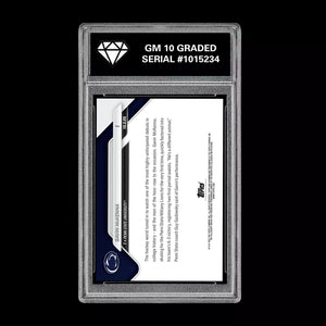 Graded 10 Gavin McKenna #1 Topps Now Bowman U Rookie Penn State Hockey RC Card Ice Hockey