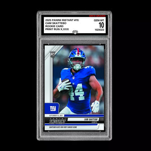 GM10 Graded 10 CAM SKATTEBO RC ROOKIE SP 2025 Panini Instant NFL #70  Football