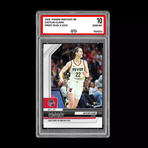 Graded 10 Caitlin Clark #6 2025-26 Panini Instant WNBA INDIANA FEVER  Basketball