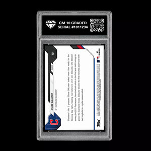 Graded 10 Chase DeLauter RC Rookie #12 2026 Topps Now MLB Opening Day  Baseball