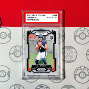 GRADED 10 CJ STROUD 2023 PANINI PRIZM ROOKIE RC CARD #339 GEM MINT TEXANS Football