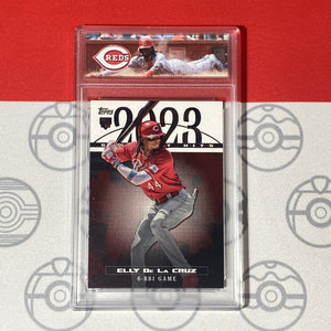 Graded 10 Elly De La Cruz Rookie Card 2024 MLB TOPPS SERIES 1 23GH-25 Reds RC Baseball