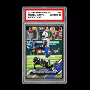 Graded 10 Ashton Jeanty RC Rookie 2024 Bowman U Now Football Card #24 Heisman Football