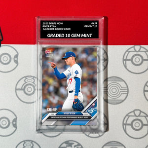 Graded 10 River Ryan - 2024 MLB TOPPS NOW Card 459 Debut RC Rookie Card Baseball,Football
