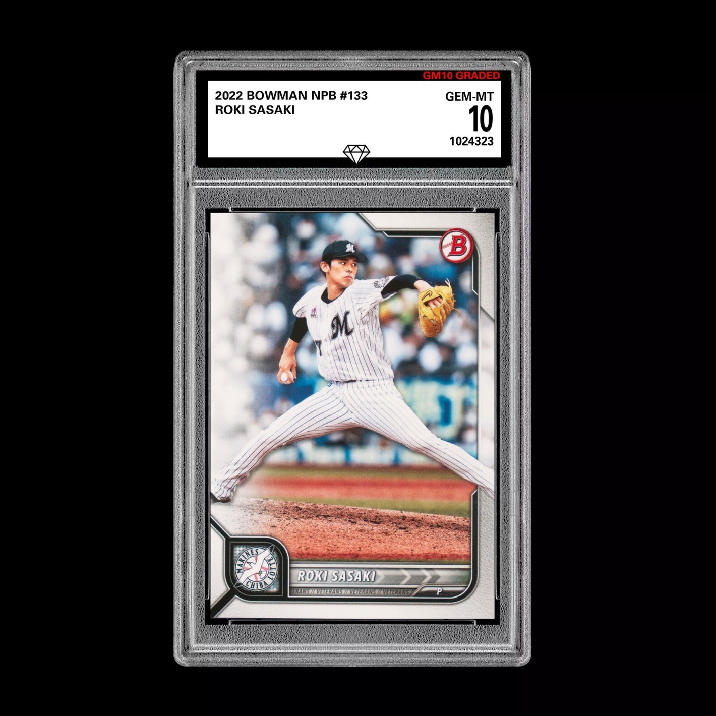 Graded 10 ROKI SASAKI LA Dodgers RC Rookie 1st 2022 Bowman NPB Japanese  Baseball