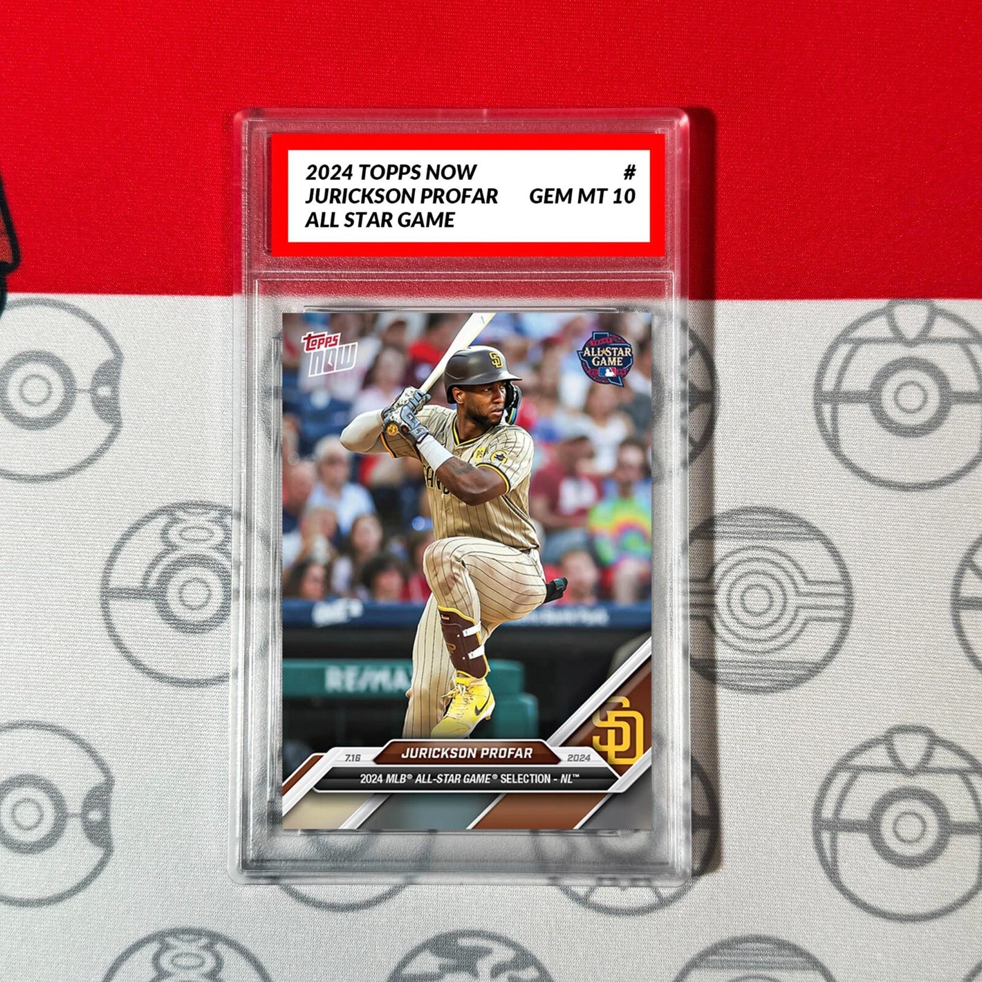 Graded 10 2024 Topps Now JURICKSON PROFAR All Star SAN DIEGO PADRES Baseball