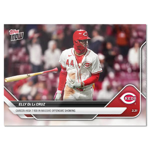 Graded 10 Elly De La Cruz #24 2025 Topps Now Career High 7 RBI Night  Baseball