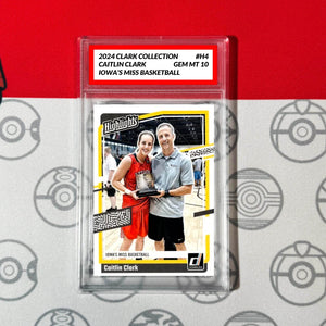 Graded 10 Caitlin Clark Rookie Card RC 2024 Panini Donruss Collection #H4 Basketball