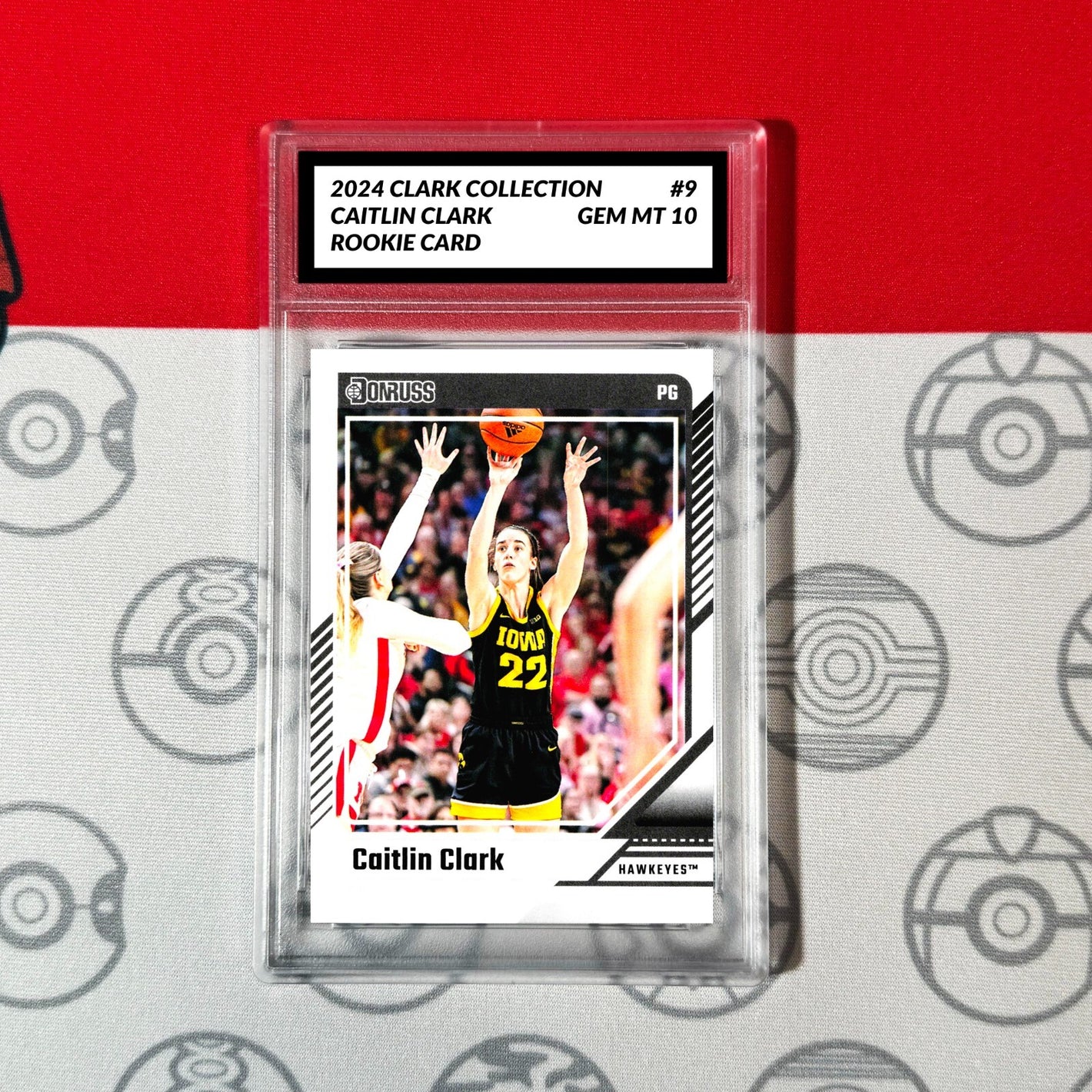 Graded 10 Caitlin Clark Rookie Card RC 2024 Panini Donruss Clark Collection #9 Basketball