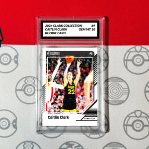Graded 10 Caitlin Clark Rookie Card RC 2024 Panini Donruss Clark Collection #9 Basketball