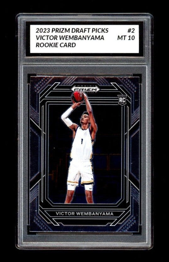 GRADED 10 2023-24 Panini Prizm Draft Picks #2 Victor Wembanyama RC Rookie  Mint! Basketball