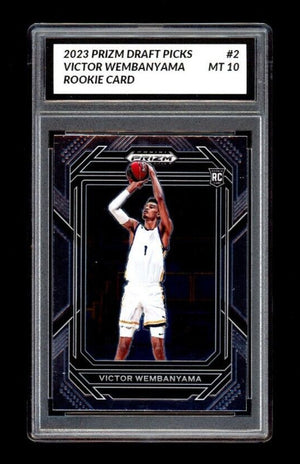 GRADED 10 2023-24 Panini Prizm Draft Picks #2 Victor Wembanyama RC Rookie  Mint! Basketball
