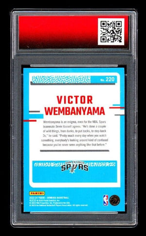 GRADED 10 GEM MT Victor Wembanyama 2023-24 Donruss #220 Rated Rookie - Spurs Basketball
