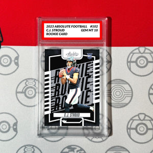 Graded 10 C.J. Stoud Rookie Card RC 2023 Panini Absolute Football #102 Football