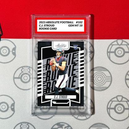 Graded 10 C.J. Stoud Rookie Card RC 2023 Panini Absolute Football #102 Football