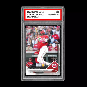 Graded 10 Elly De La Cruz 2025 Topps NOW Card 63 Grand Slam Bobblehead  Baseball