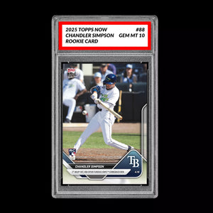 Graded 10 Chandler Simpson RC 2025 MLB Topps NOW Card 88 1st Hit & RBI  Baseball
