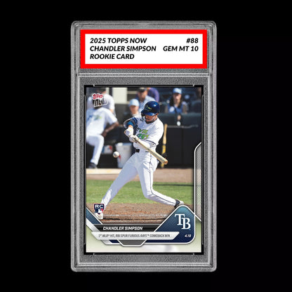 Graded 10 Chandler Simpson RC 2025 MLB Topps NOW Card 88 1st Hit & RBI  Baseball