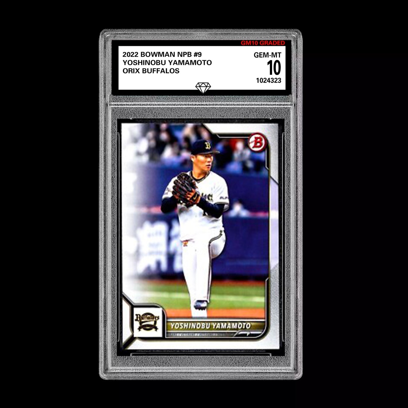 Graded 10 Yoshinobu Yamamoto 2022 Bowman NPB ORIX BUFFALOES Japanese Card Topps Baseball