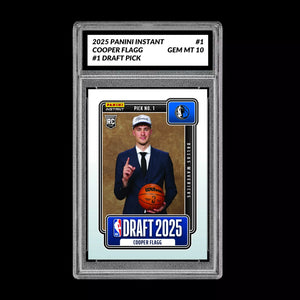 GM10 Graded 10 Cooper Flagg RC Rookie 2025-26 Panini Instant Draft #1  Basketball