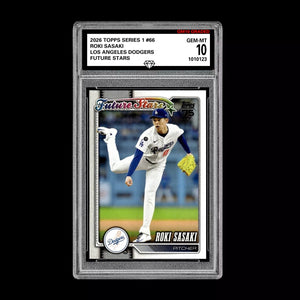 Graded 10 Roki Sasaki #66 Future Stars RC 2026  Topps Series 1 Dodgers Baseball