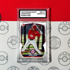 Graded 10 JAMES WOOD 2023 Bowman Paper BD-70 NATIONALS RC ROOKIE Baseball