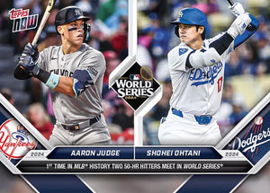 Graded 10 Aaron Judge/Shohei Ohtani - 2024 MLB Topps NOW Card #863 World Series Baseball