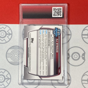 Graded 10 2022 Bowman University Chrome - #100 C.J. Stroud (RC) Rookie Texans Football