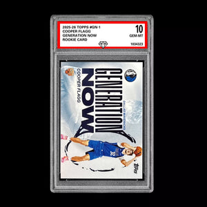 Graded 10 COOPER FLAGG #GN-1 ROOKIE RC 2025-26 Topps Basketball -  Basketball
